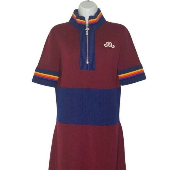 Marina Moscone Womans Cycling Sweater Dress with Exploded Zipper‎ SZ XL - Picture 3 of 9